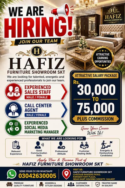 Experienced social media marketing manager Sales staff call center age