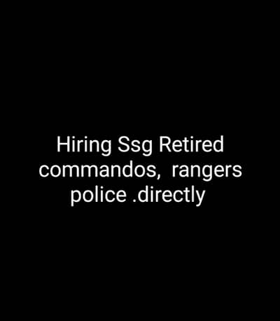 Job Hired Ssg commandos direct