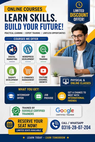 Learn Online Skills & Get Job Opportunity