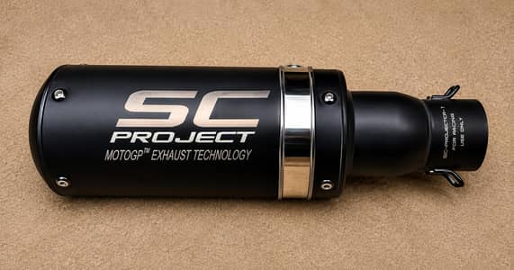 SC Project MotoGP Exhaust +Fitting – Black – Excellent Condition