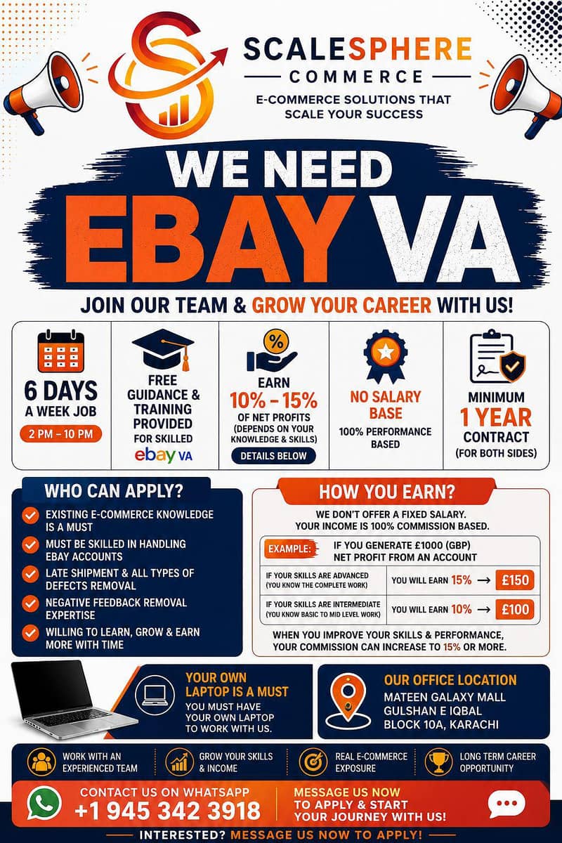 NEED EBAY VIRTUAL ASSISTANT 0
