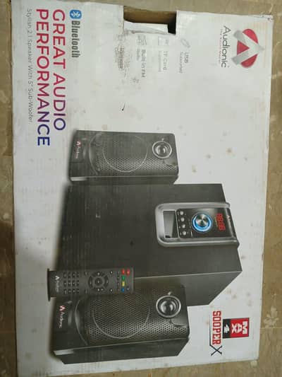 brand new audionic 2.1 Bluetooth speaker system