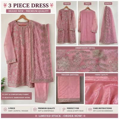 khoobsurat three piece suit ke sath two piece suit free