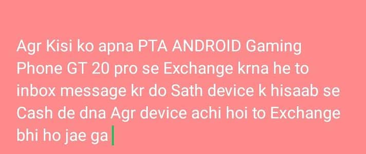 Infinix GT 20 Pro[ Exchange Possible ] For more details Inbox message