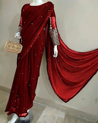 1 Pc with Elegant Embroidered Design sarhi