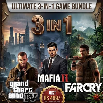 3 in 1 game bundle GTA 4 , MAFIA 2 , FAR CRY 2