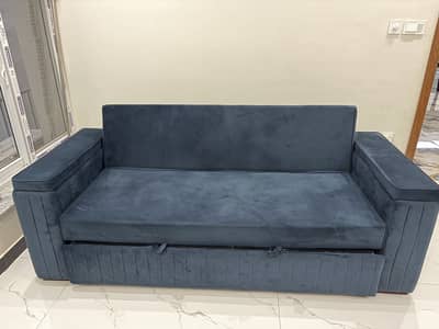 Molty Home - Velvet Sofa cum Bed for Sale - 56'' by 56''