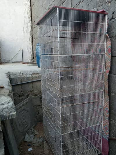 4 portion cage in white colour