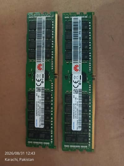 2 Sticks ECC RAM 32 GB DDR4