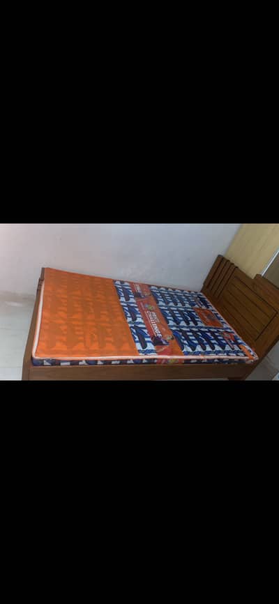 for sale urgently 40k single bed with mattress and dressing