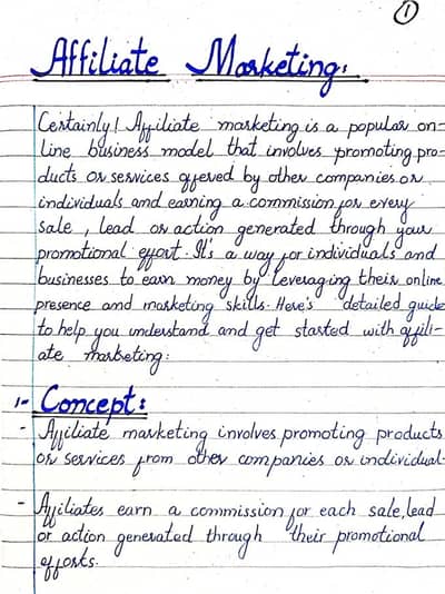Neat Handwritten Assignment & Project Writing Service