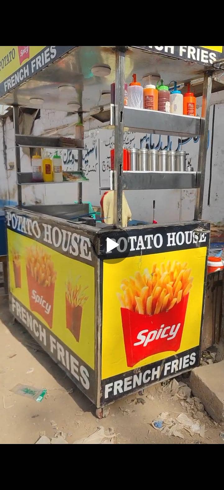 fries  stall folding 0