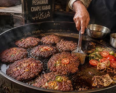 Peshawari Chapli Kabab Cook