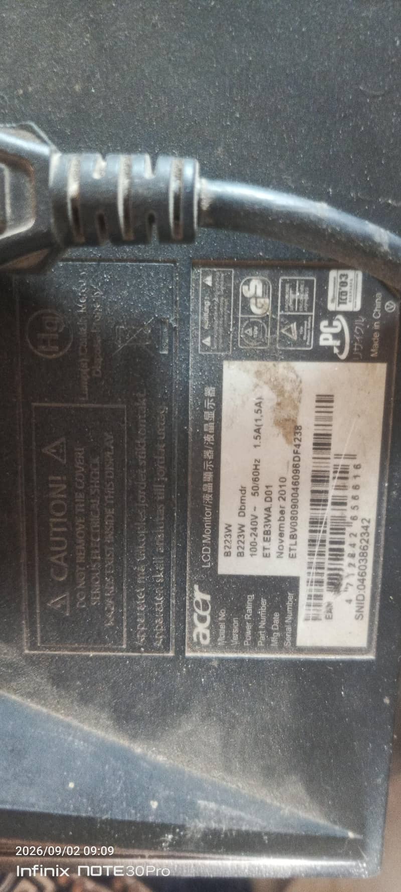 LCD 24inc acer 3