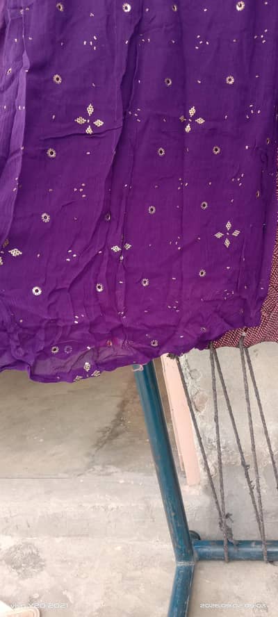 Original Tarkashi Work Purple 3 Piece Suit | Heavy Embroidery