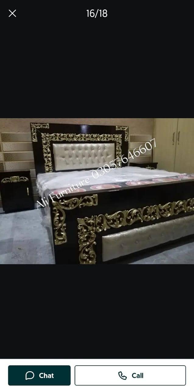 Bed set. Double bed. King bed. 12