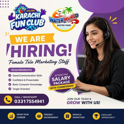  We’re Hiring – Female Telemarketing Staff