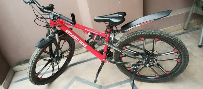 Mountain bike cycle for sale 26 size in red colour