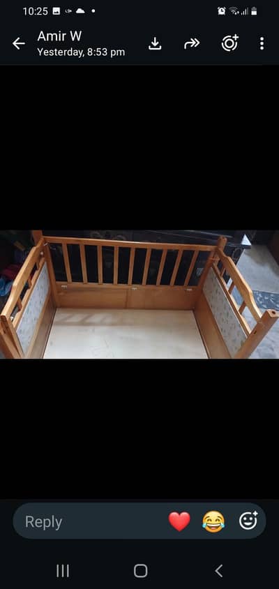 baby cot . zubadas brand. pure wood