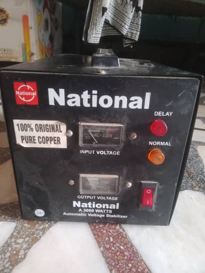 National 3000W Automatic Voltage Stabilizer