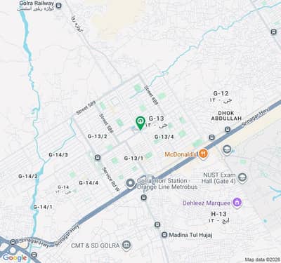 30x60 Residential Plot Available For Sale In G-13/1 Main Double Rod Walking Distance To Main Kashmir Highway