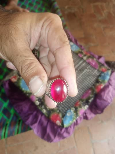 Anari Yaqoot silver ring