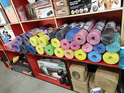 Yoga matts | Rubber Coated Dumbbells|Home Gym Equipment | Dumbbells