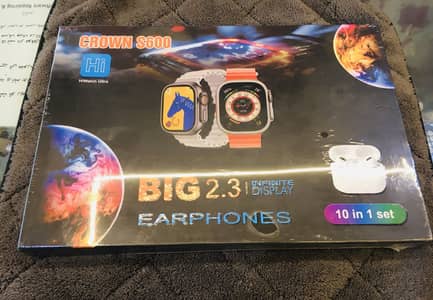Smart watch with airpods 10 plus 1