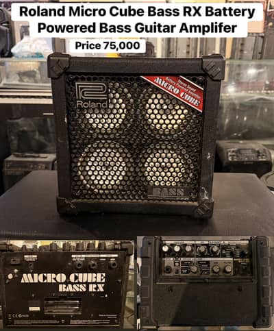 Roland Micro Cube Bass RX Battery Powered Bass Guitar Amplifer