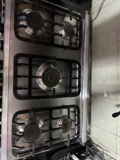 Electric and gas oven Five stove with glass top