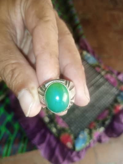 Hussaini Feroza silver ring