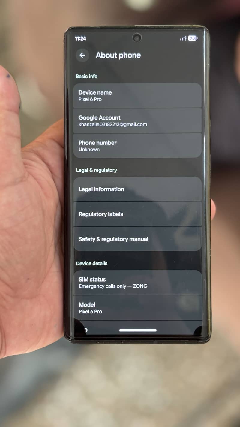 Google Pixel 6 Pro 6