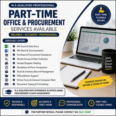 Professional Part-Time Office & Procurement Services Available