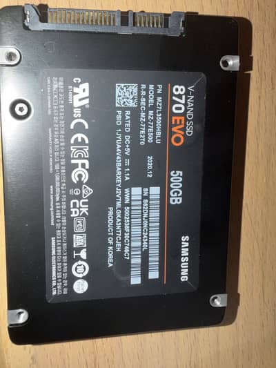 SAMSUNG V-NAND SSD 870EVO 500GB