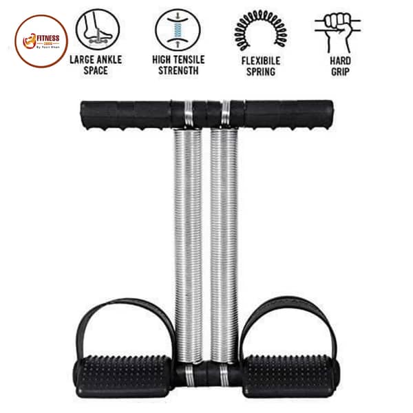 Tummy Trimmer Double Spring Ab Exerciser for Home Gym | Core Strength and Waist Slimming Equipment