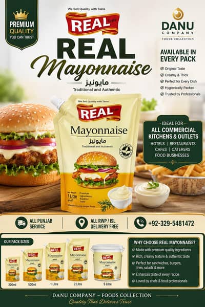 REAL Mayonnaise — Premium Taste for Every Kitchen!