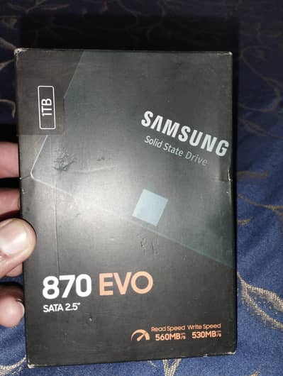 Samsung 870 Evo 1TB SATA SSD New Box Pack 50% Discount k Saath
