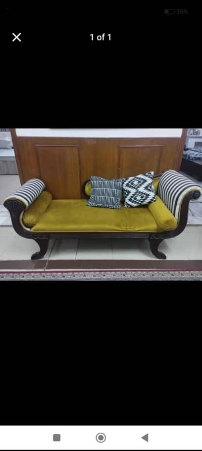 Pure Sheesham Wood Sofa — Elegant & Classic