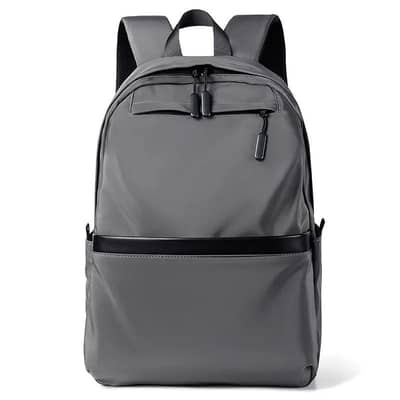 black polyester laptop backpack for professional students