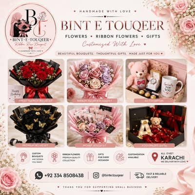 Artifical Flowers - Handmade Bouquet - Gift & Hampers - Flower Bouquet