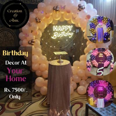 low budget Birthday decor at your door step