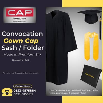 Graduation gown cap