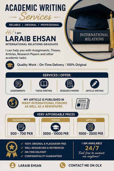 Assignment, Content and Thesis Writing
