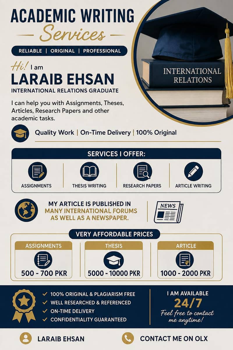 Assignment, Content and Thesis Writing 0