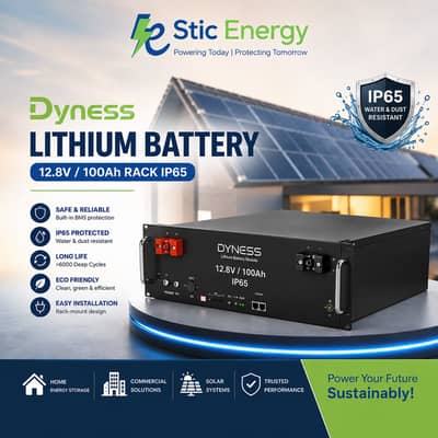 Dyness Lithium Battery 12.8V 100Ah Rack IP65 | Stic Energy