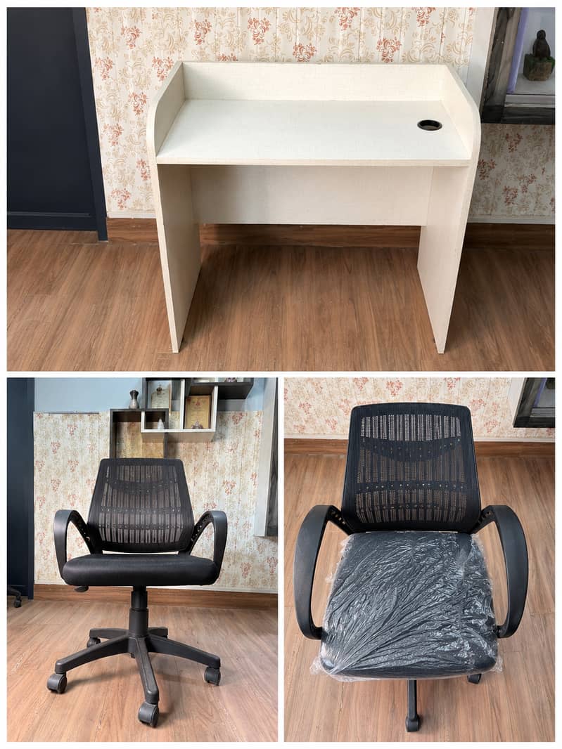 Office Computer Chair & Table Complete Office Setup 10