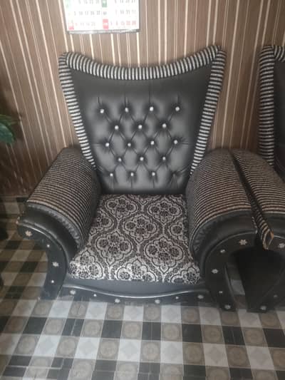 BLACK COLOR SOFA SET MASTER FOAM