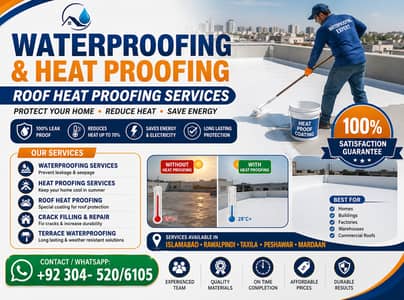 Water & Heat Proofing, Roof Heat Proofing Services in Islamabad , Rwp