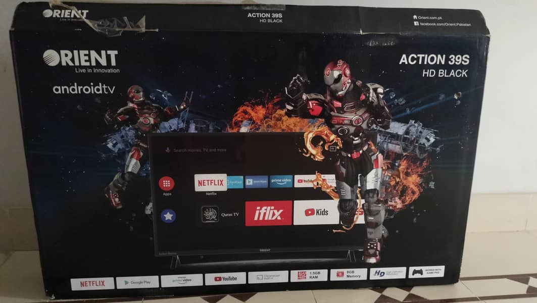 orient 40 inch android led 4
