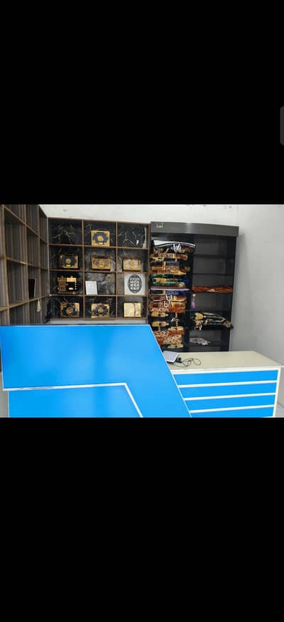 Counter Table and Racks For Sale
